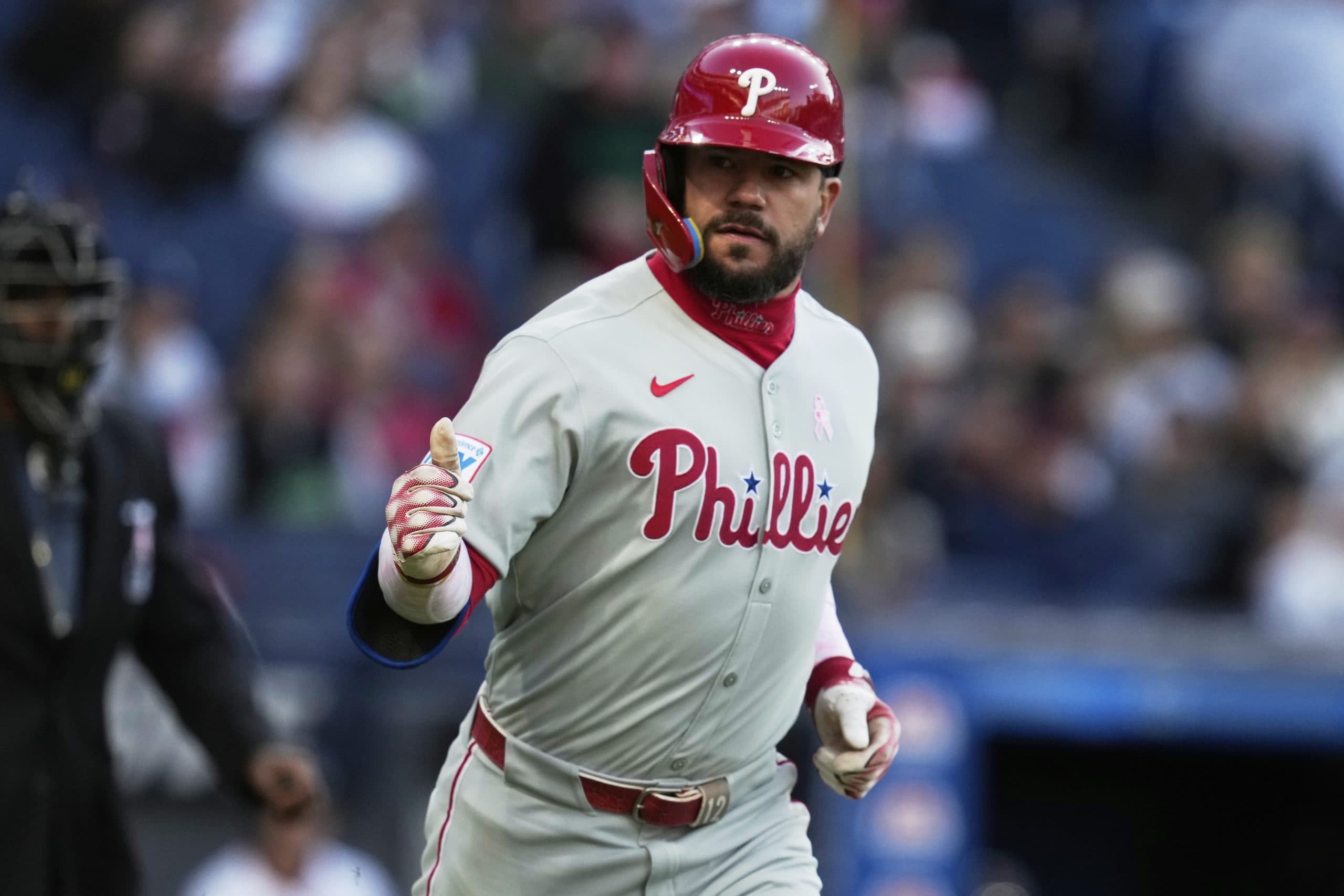 Schwarber hits 18th homer, go-ahead double as Phils win 9th in row and extend A’s slide to 11 games