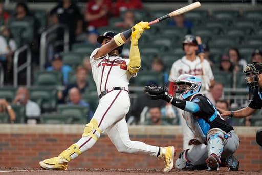 Acuña hits 2 homers, Olson adds blast as Braves beat Marlins 11-3 for season-best 8th straight win