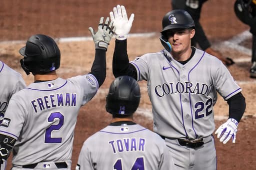 Moniak has 3 hits, McCarthy gets unassisted double play from LF as Rockies beat Pirates 10-4