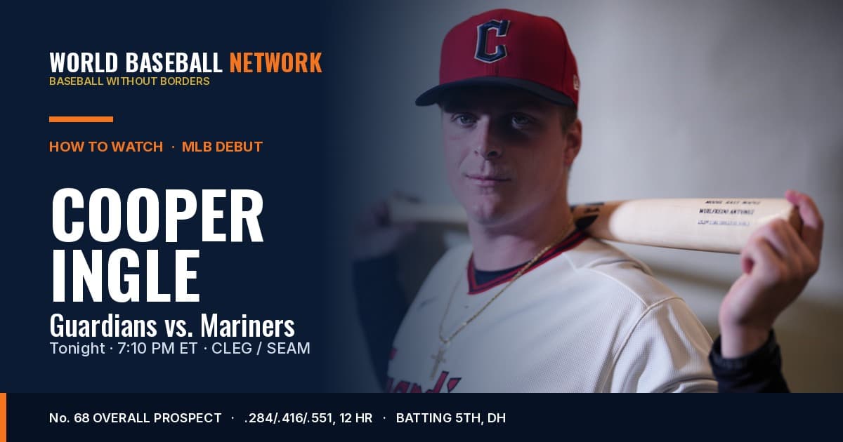 How to Watch Cooper Ingle’s MLB Debut: Guardians vs. Mariners Tonight (Time, TV, Lineup, Odds)