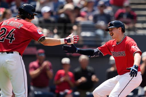 Kyle Manzardo homers twice and Guardians go deep 6 times in 10-3 win over Reds to take series