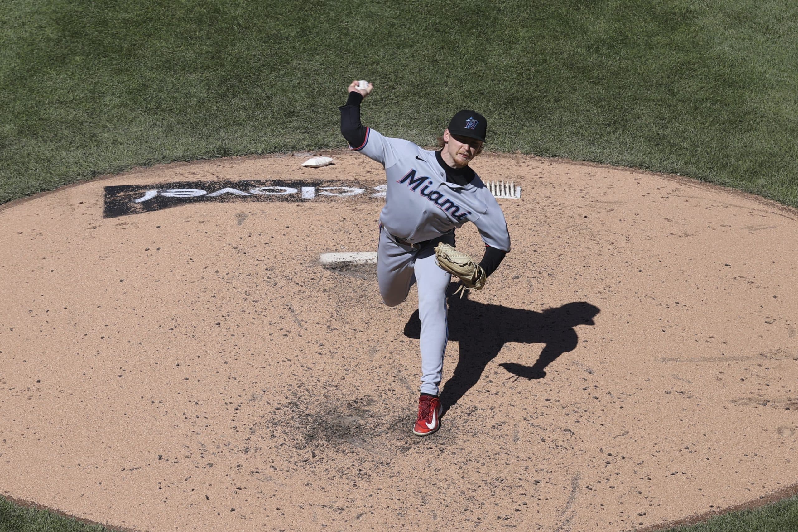 Max Meyer gives up a no-hitter in the sixth and Marlins top Mets 5-0