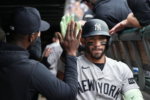 Caballero homers, Cole pitches into 6th and gets bullpen help as Yankees edge Cubs 2-1