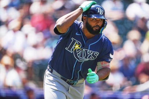 Junior Caminero homers and Victor Mesa Jr. triples twice as Rays beat Rockies 4-0 for 3-game sweep
