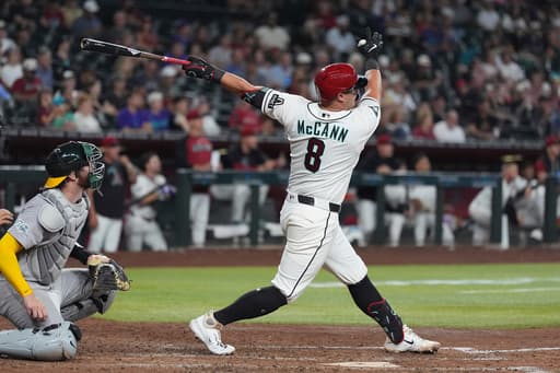 Diamondbacks set season high for runs in 15-5 rout of Athletics