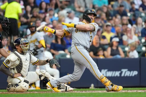 Horwitz drives in 3 runs, Pirates defeat Brewers for the 6th time in 7 games this season