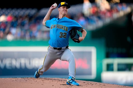 Brewers’ combined no-hit bid spoiled by Washington’s Lile double in 7th inning