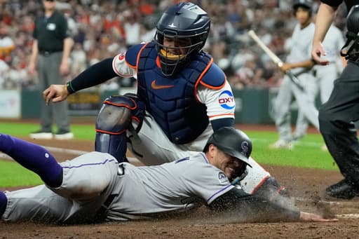 Hunter Goodman powers the Rockies past the Astros 3-2, snapping a 6-game skid