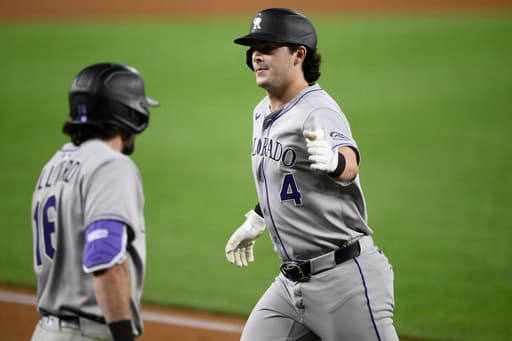 Rockies hit a franchise record-tying 7 homers, 2 by Michael Toglia, in 10-6 win over Nationals