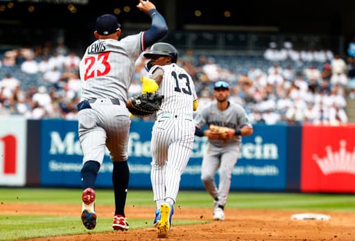Yankees second baseman Jazz Chisholm Jr. exits game against Twins with toe injury