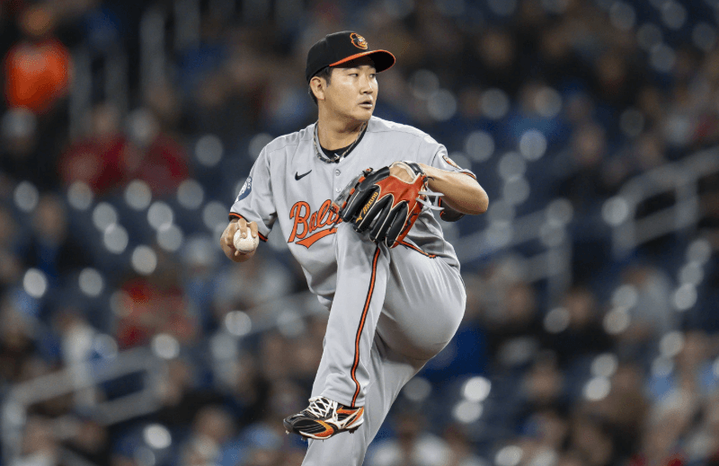 Orioles righty Sugano leaves his MLB debut after four innings because of cramping