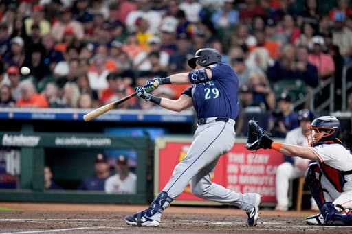 Cal Raleigh’s record-breaking home run lifts Mariners over Astros for 6-4 win