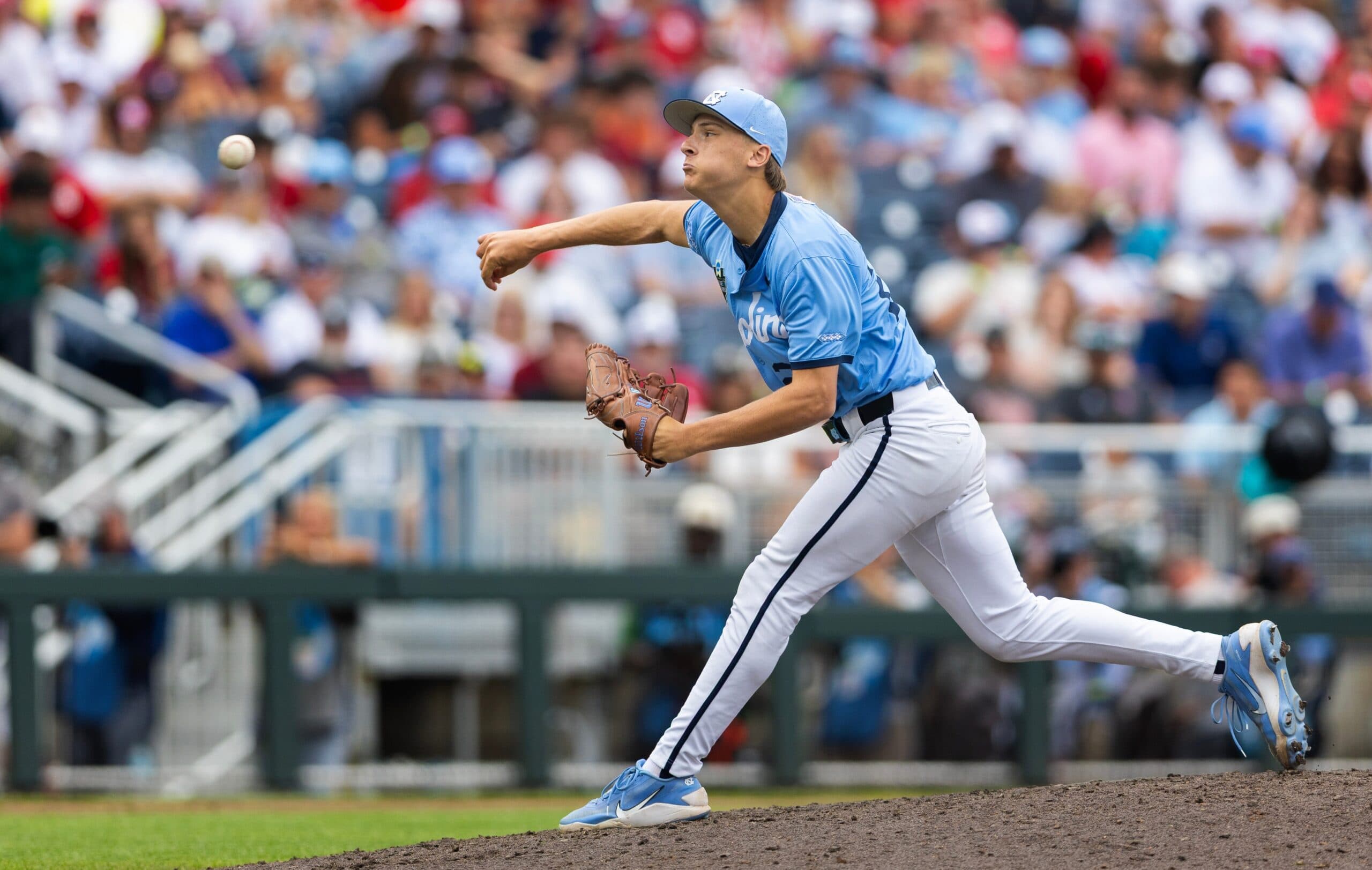 Men’s College World Series: North Carolina Rides Caden Glauber’s Stellar Relief to 6-2 Win To Force Game 3