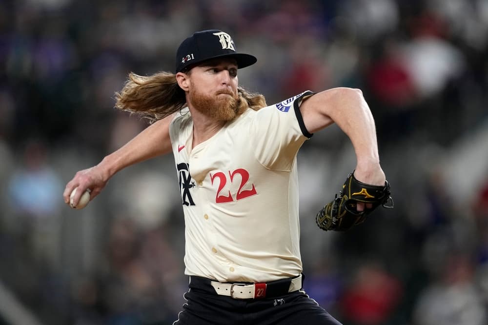 Rangers RHP Gray done for season with foot issue and Tyler Mahle also not expected to pitch again