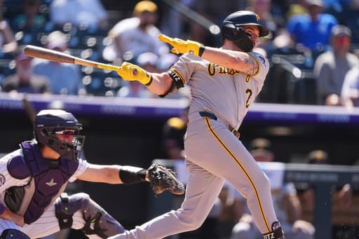 Spencer Horwitz homers twice, drives in 6 runs to lead Pirates to a 9-5 win over Rockies