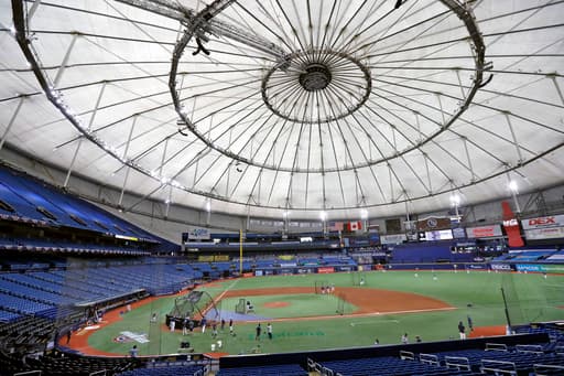 Manfred says Rays likely to restart ballpark site search after the team is sold