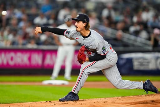 Joe Ryan throws 6 2/3 innings in Twins’ 4-1 victory over the Yankees