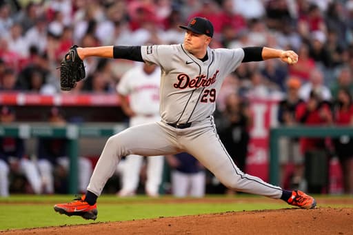 Skubal strikes out 9 in 7 innings and Torkelson homers twice in Tigers’ 7-0 win over Angels