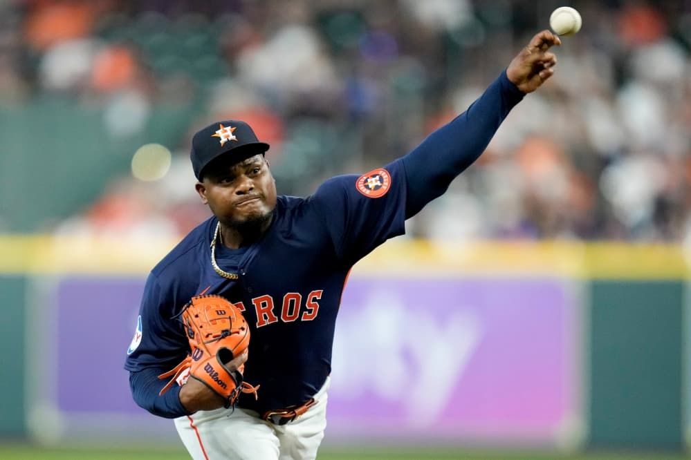 Astros left-hander Framber Valdez put on injured list with elbow inflammation