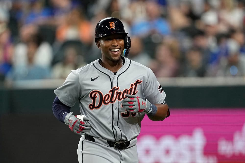 Justyn-Henry Malloy’s first hit in the big leagues is a homer to break up a perfect game