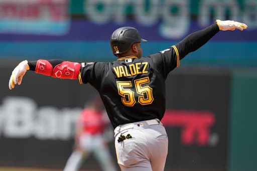 Valdez and Gonzalez homer, Jones strikes out 9 as Pirates roll to 7-1 win over Guardians in Game 1