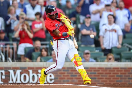 Ronald Acuña Jr. hits long homer on first pitch in his return to Braves after missing 1 year