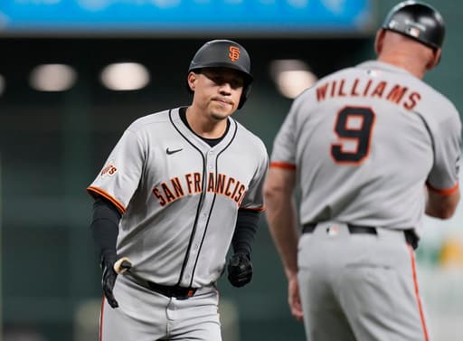 Flores homers again and Matos and Wade also go deep to help Giants cap sweep of Astros with 6-3 win