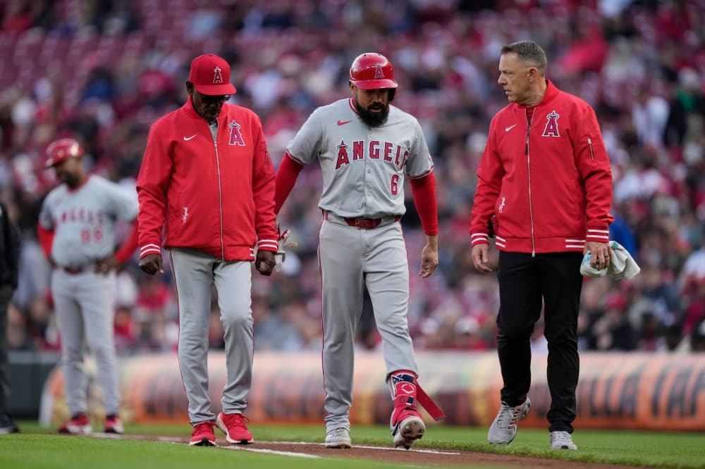Angels third baseman Anthony Rendon placed on 10-day injured list with strained left hamstring