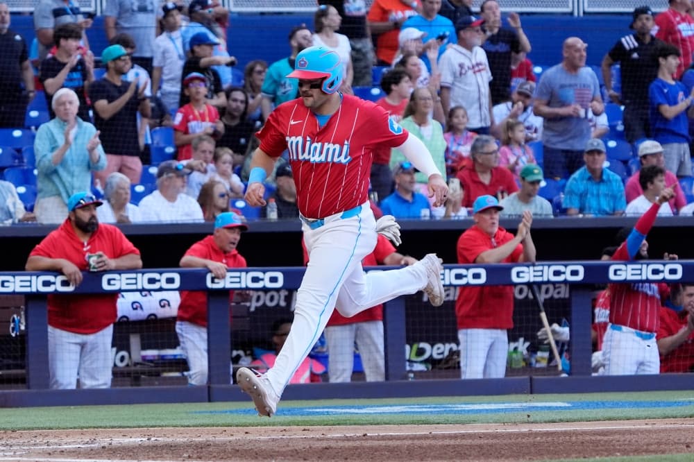 Marlins’ Jake Burger placed on injured list with left intercostal muscle strain