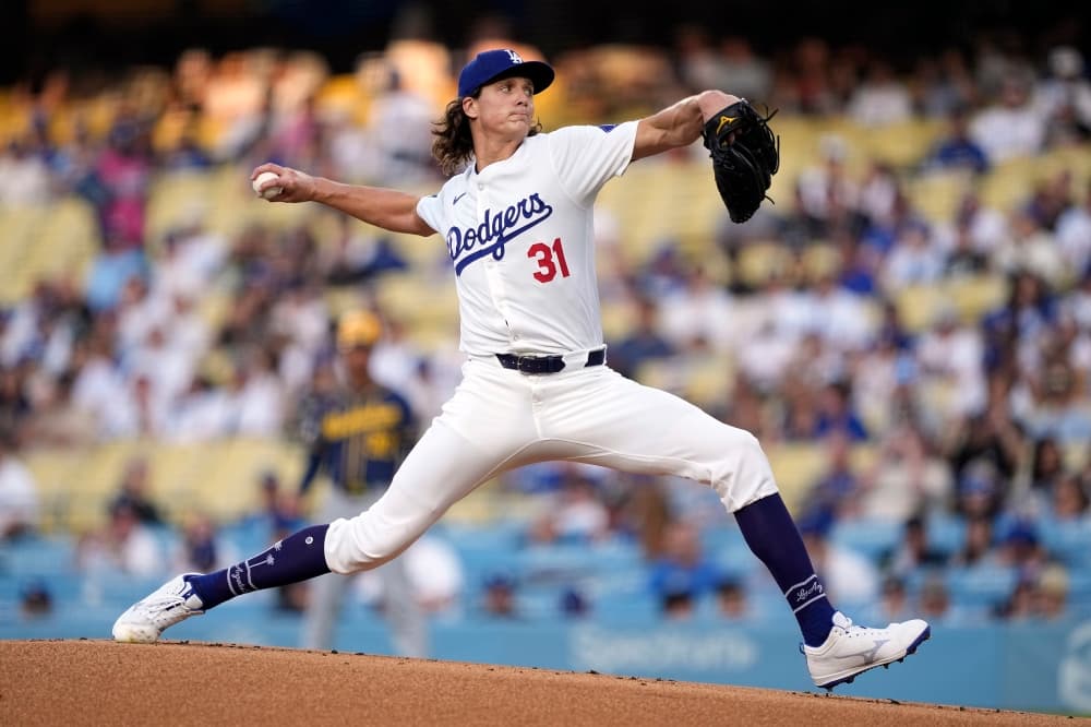 Dodgers pitcher Tyler Glasnow throws simulated game, expected to start versus Giants next week
