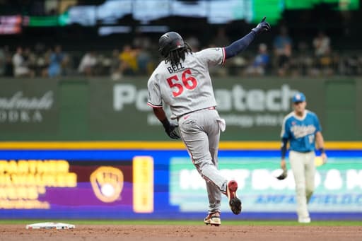 Josh Bell sparks comeback as Twins rally to beat Brewers, 8-6