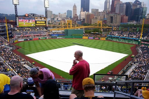 Brewers and Pirates rained out, setting up Saturday doubleheader