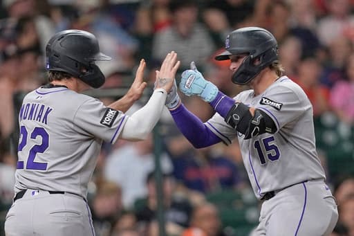 Goodman homers, Moniak drives in 3 as Rockies snap 4-game skid with 6-1 win over Astros