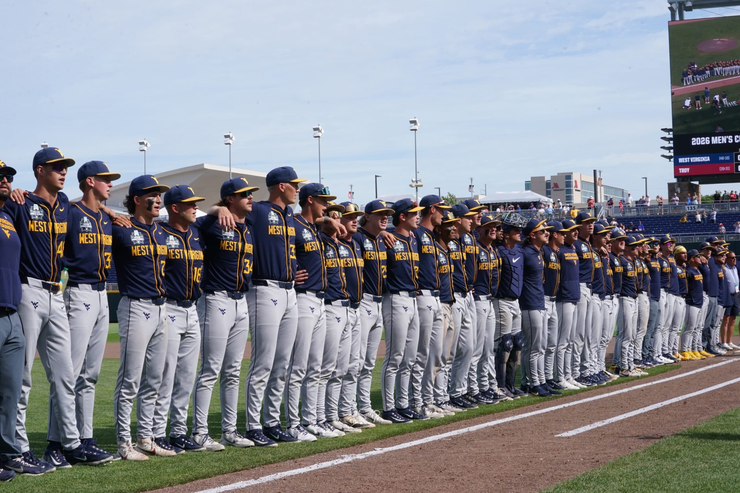 2026 Men’s College World Series: West Virginia’s Montessa, Bullpen Stifle Troy In 12-0 Elimination Game Win