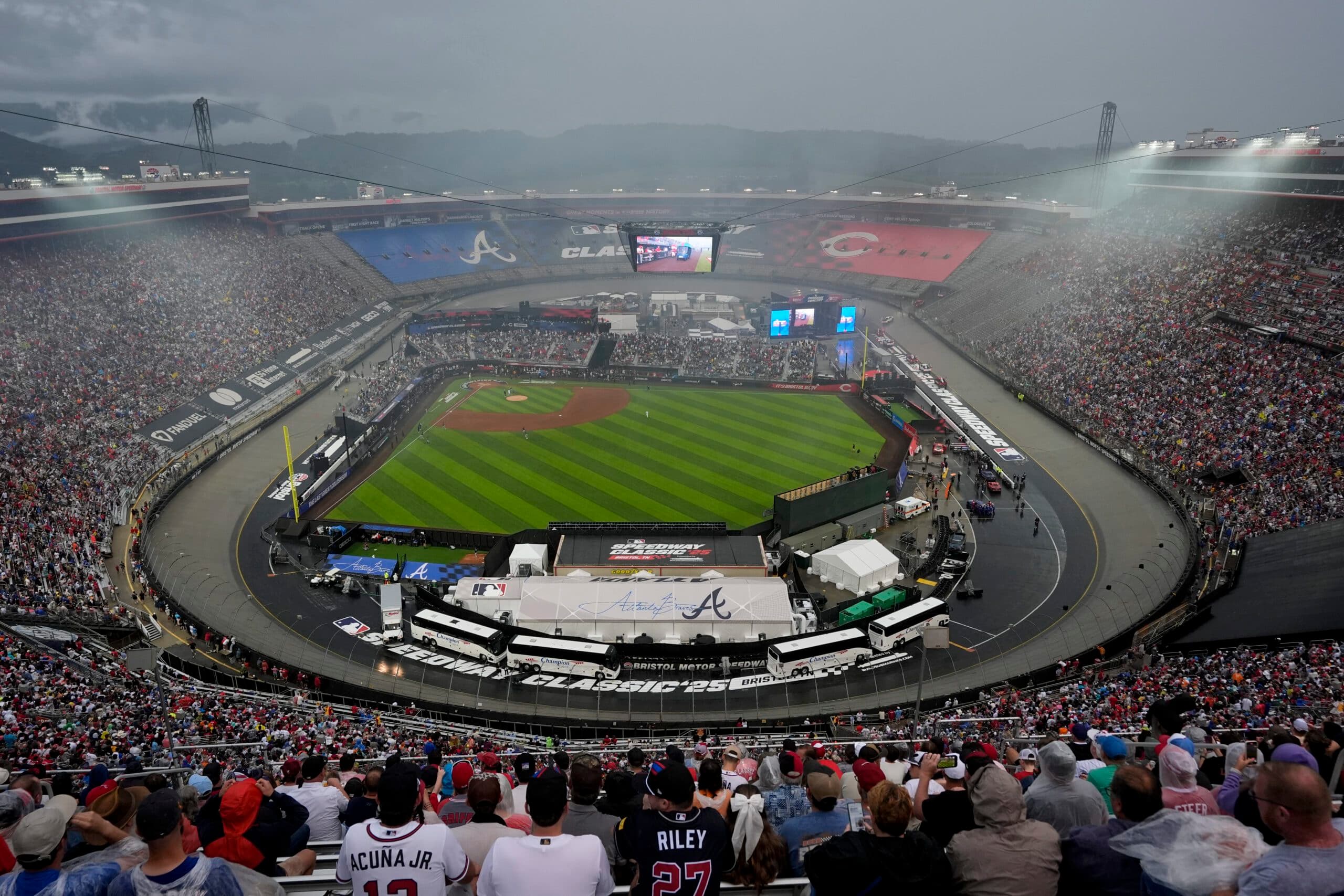 2025 MLB Speedway Classic Turf Donated to East Tennessee State Buccaneers