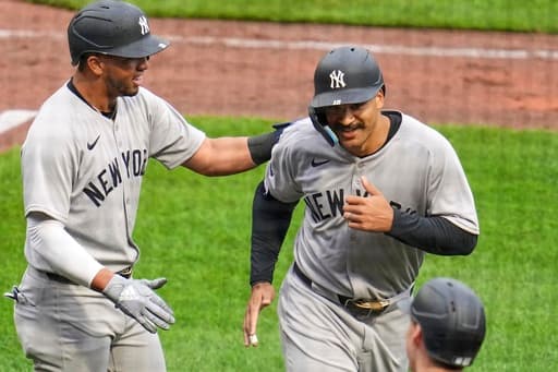 Trent Grisham homers twice as Yankees surge past reeling Pirates 10-4
