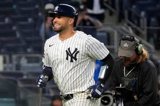 Former Uber driver J.C. Escarra gives pitch a ride for first major league home run
