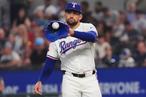 Texas Rangers pitcher Nathan Eovaldi recovering from surgery for sports hernia