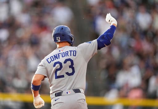Conforto and Ohtani homer as NL West-leading Dodgers hold off last-place Rockies 9-7