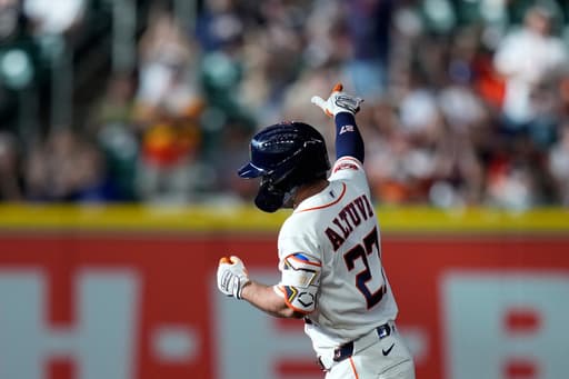 Astros’ Jose Altuve set for MRI after awkward swing leaves him with left side soreness