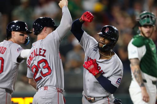 Red Sox beat the A’s 4-2 on Monasterio’s 2-run homer in the 10th