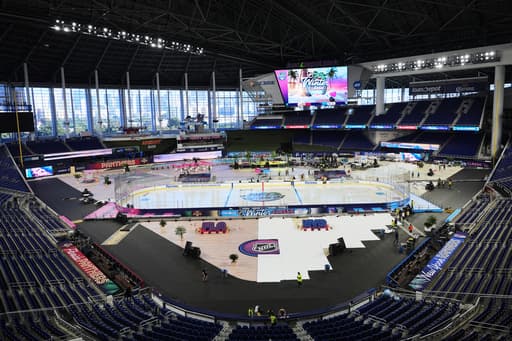 Outdoor hockey. In Miami. It’s finally going to happen on Friday, when Panthers play Rangers