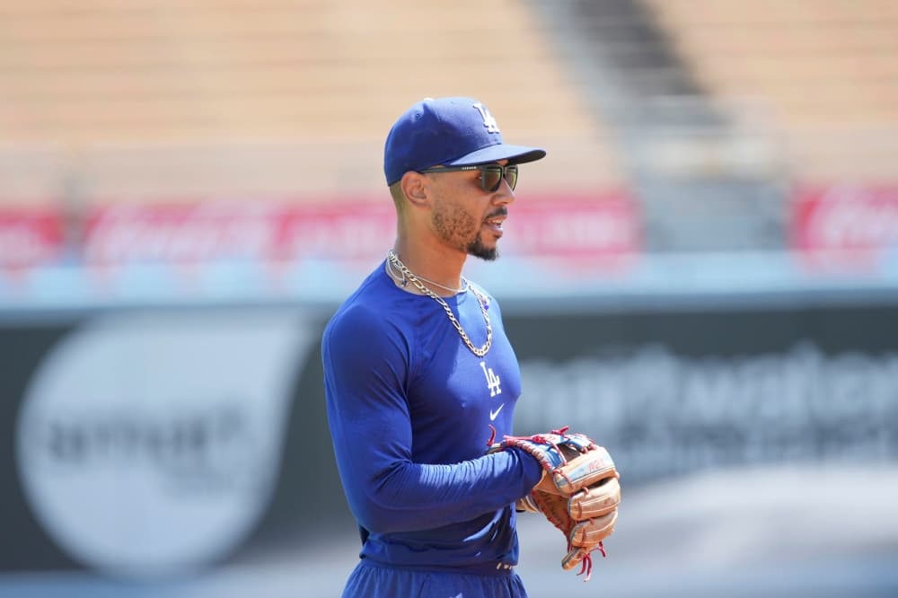 Mookie Betts will stay at shortstop but drop to No. 2 in Dodgers’ order behind Shohei Ohtani