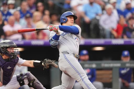 American League-leading Blue Jays go deep 5 times in a 10-4 win over Rockies