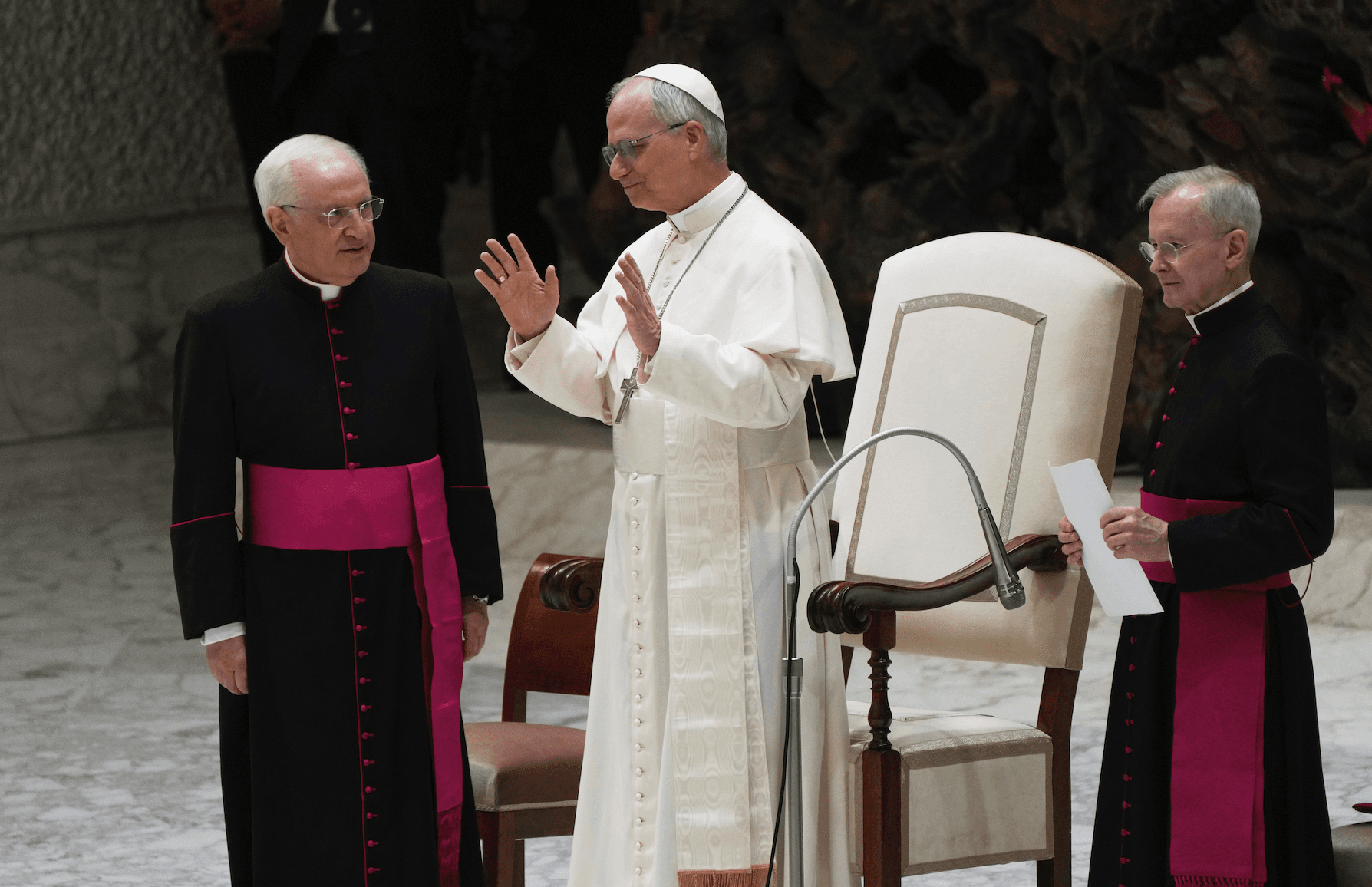 Pope Leo Signs Baseball for Fan at the Vatican