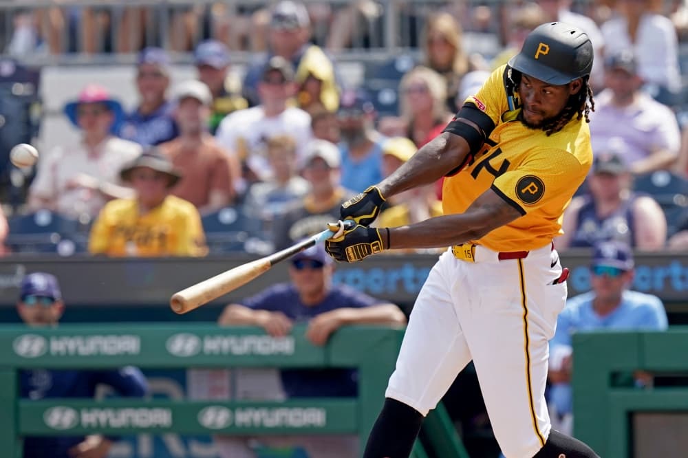Oneil Cruz finds the Allegheny River on the fly. The Pirates would like to see that power more often