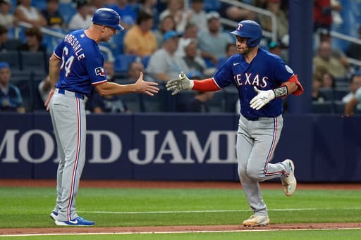 Wynns, Quantrill power Rangers to 4th win in 5 games, 4-1 over the Rays