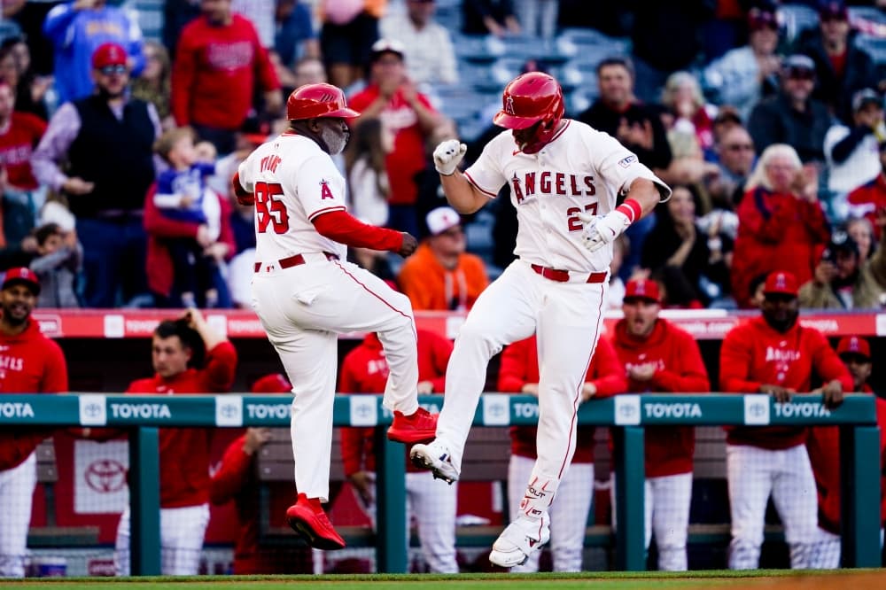 Angels’ Trout bats leadoff for first time since 2020, homers in first at-bat against Orioles