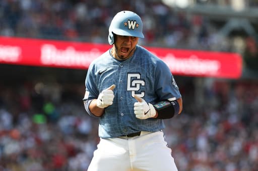 Cavalli takes shutout into 7th, Ruiz drives in 5 as Nationals reach .500 with 13-3 win over Orioles