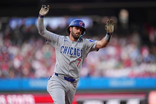 Happ homers twice to send the Cubs to an 8-4 win and hand the Phillies their 10th loss in 12 games